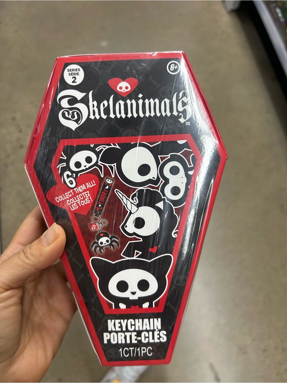 Skelanimals Series 2 Coffin Keychain